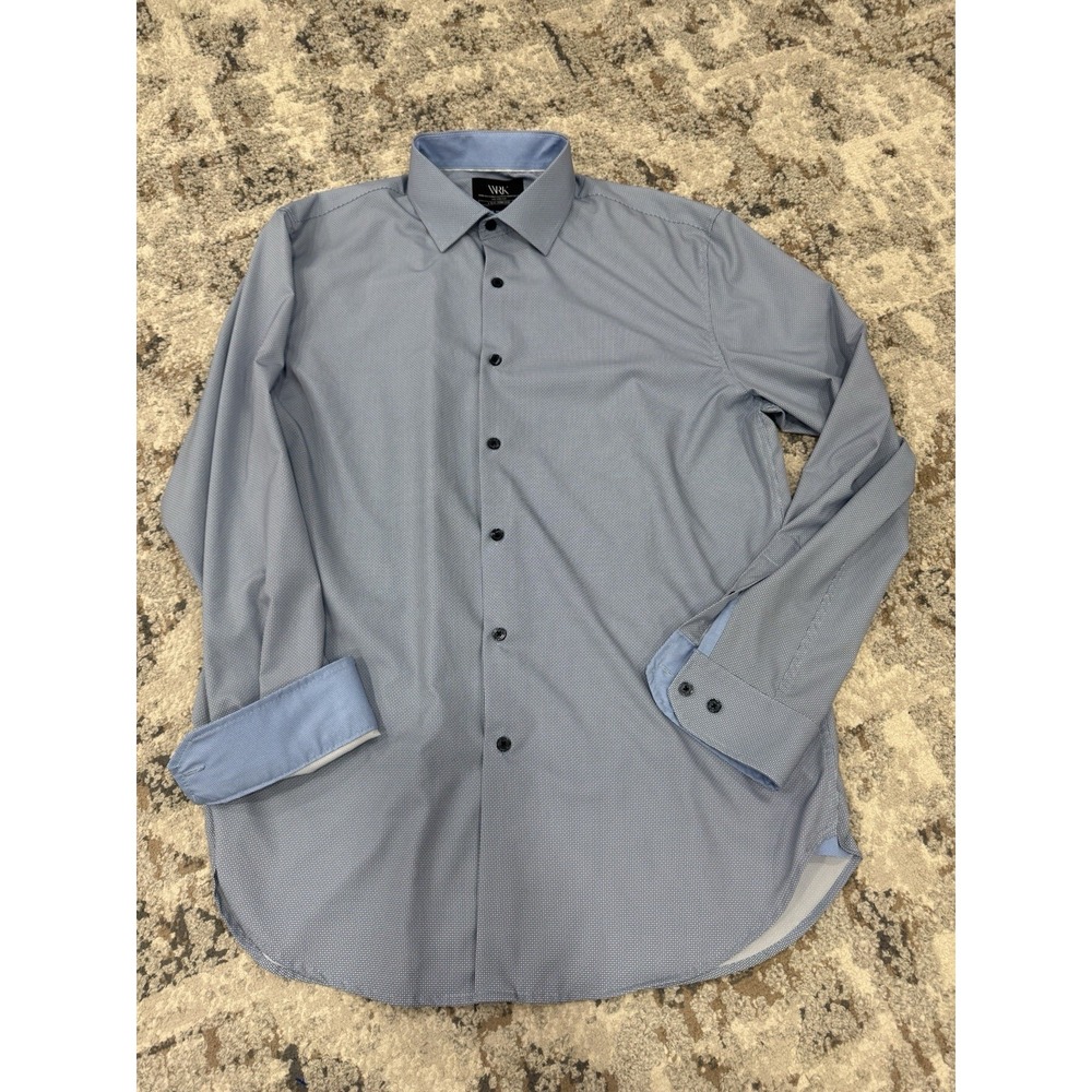 WRK WORK REST KARMA Mens Long Sleeve Button Stretch Plaid Shirt - 16.5 30/31